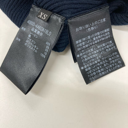 ADEAM アディアム ﾈｲﾋﾞｰ 40800 ﾚｰｽ×ﾆｯﾄ ｶｰﾃﾞｨｶﾞﾝ トップス XS