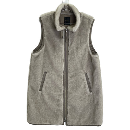 DAMAcollection ダーマコレクション ｸﾞﾚｰ ﾌｪｲｸﾌｧｰ ZIP ﾛﾝｸﾞ ﾍﾞｽﾄ ベスト L