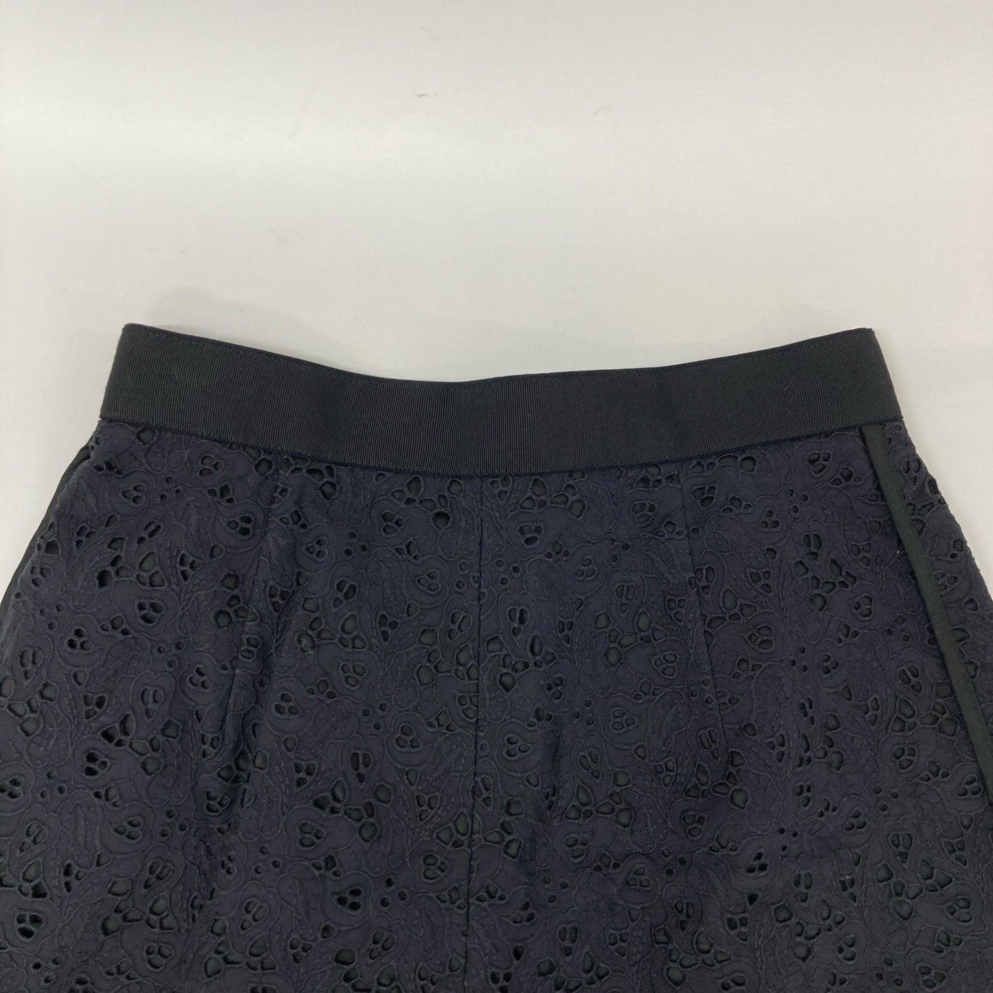 DPAREILL デパリエ B1142AFP077 ブラック レース コットンエンブロイダリーパンツ ボトムス 36