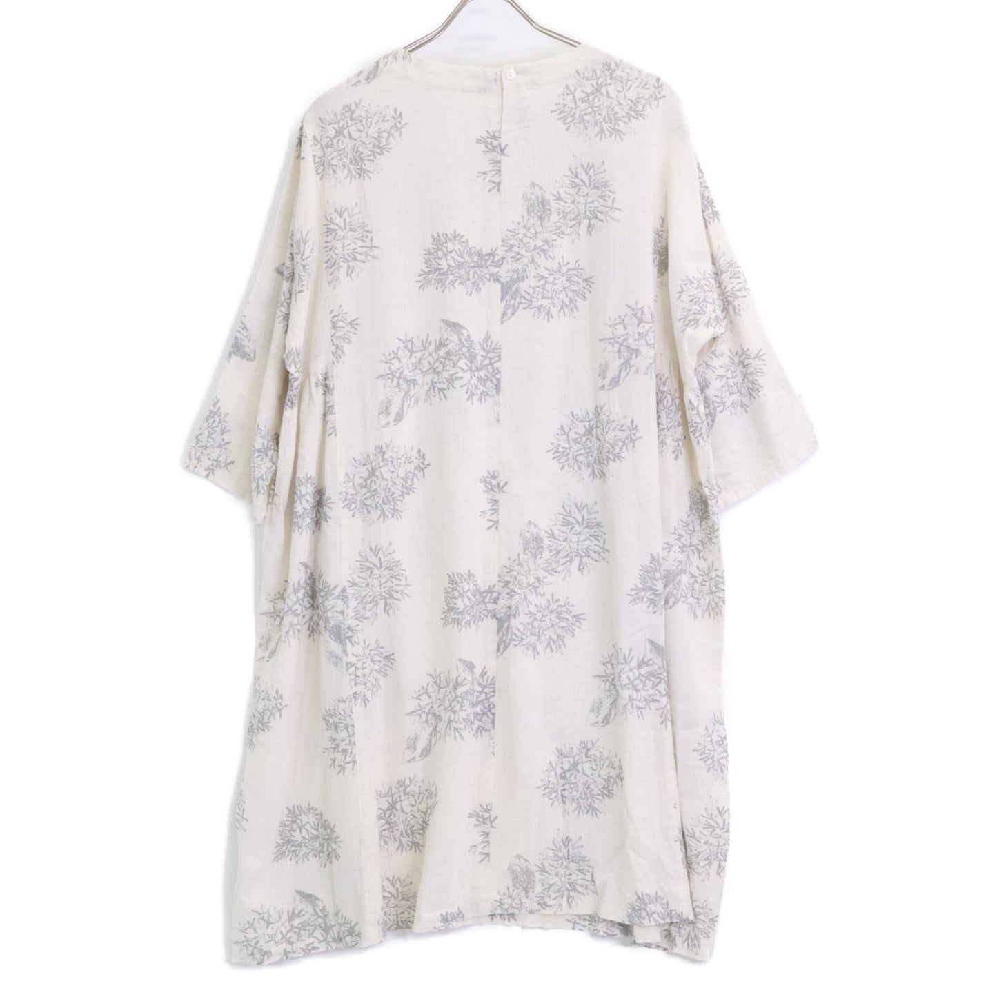 グンゲンドウ 群言堂 ﾏﾝｶﾞﾝ絣ﾋﾄﾂﾊﾞﾀｺﾞ柄ﾁｭﾆｯｸ白山薊 25102503 ワンピース 表記なし