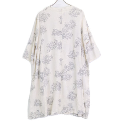 グンゲンドウ 群言堂 ﾏﾝｶﾞﾝ絣ﾋﾄﾂﾊﾞﾀｺﾞ柄ﾁｭﾆｯｸ白山薊 25102503 ワンピース 表記なし