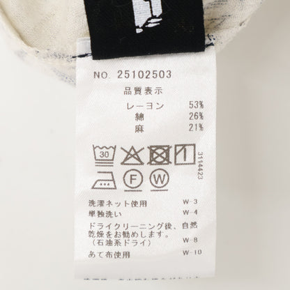 グンゲンドウ 群言堂 ﾏﾝｶﾞﾝ絣ﾋﾄﾂﾊﾞﾀｺﾞ柄ﾁｭﾆｯｸ白山薊 25102503 ワンピース 表記なし