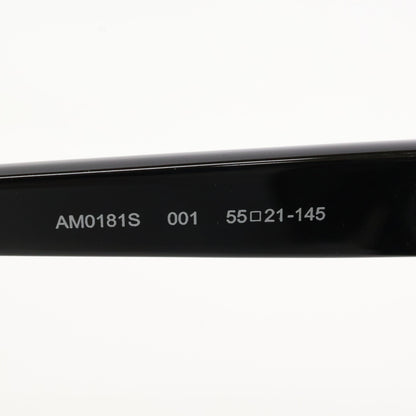 Alexander McQueen アレキサンダーマックイーン 【美品】AM0181S 001 ビジュー キャットアイ サングラス 55□21-145