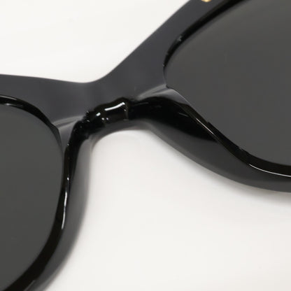 Alexander McQueen アレキサンダーマックイーン 【美品】AM0181S 001 ビジュー キャットアイ サングラス 55□21-145