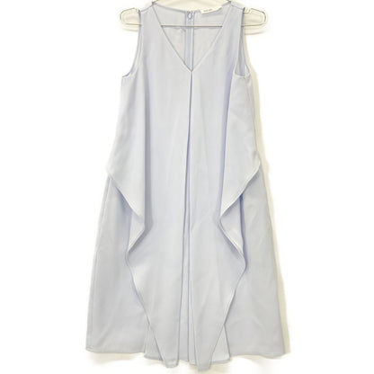 ADEAM アディアム 42223 ｻｯｸｽﾌﾞﾙｰ ﾚｲﾔｰﾄﾞﾃﾞｻﾞｲﾝ ﾉｰｽﾘｰﾌﾞﾄﾞﾚｽﾜﾝﾋﾟｰｽ トップス M