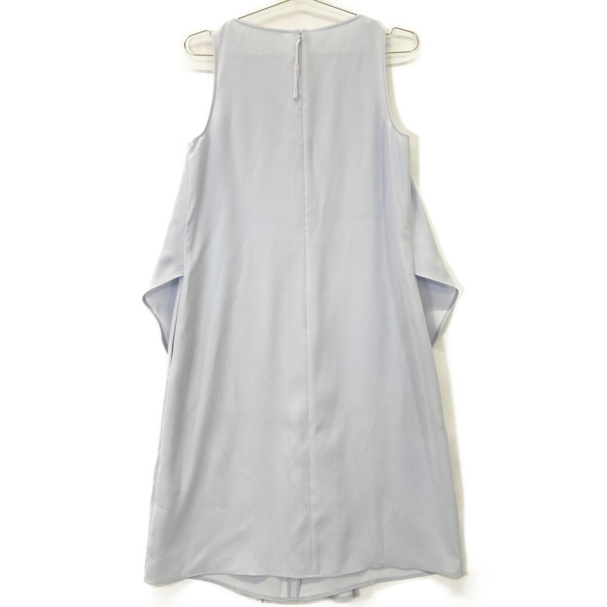 ADEAM アディアム 42223 ｻｯｸｽﾌﾞﾙｰ ﾚｲﾔｰﾄﾞﾃﾞｻﾞｲﾝ ﾉｰｽﾘｰﾌﾞﾄﾞﾚｽﾜﾝﾋﾟｰｽ トップス M