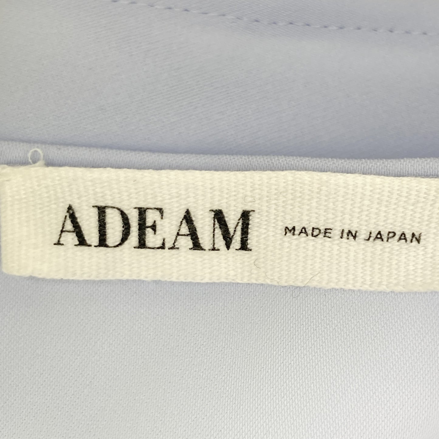 ADEAM アディアム 42223 ｻｯｸｽﾌﾞﾙｰ ﾚｲﾔｰﾄﾞﾃﾞｻﾞｲﾝ ﾉｰｽﾘｰﾌﾞﾄﾞﾚｽﾜﾝﾋﾟｰｽ トップス M
