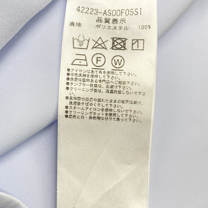 ADEAM アディアム 42223 ｻｯｸｽﾌﾞﾙｰ ﾚｲﾔｰﾄﾞﾃﾞｻﾞｲﾝ ﾉｰｽﾘｰﾌﾞﾄﾞﾚｽﾜﾝﾋﾟｰｽ トップス M