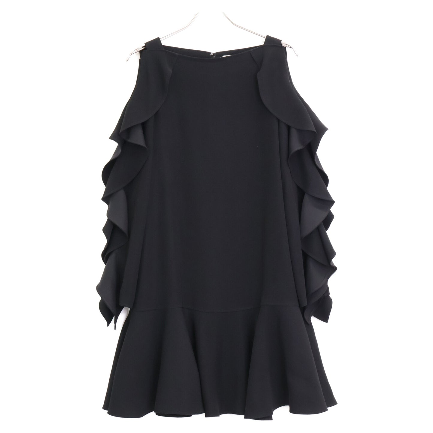 ADEAM アディアム 41801 ﾌﾞﾗｯｸ ﾗｯﾌﾙｽﾘｰﾌﾞ ﾜﾝﾋﾟｰｽ ワンピース 0