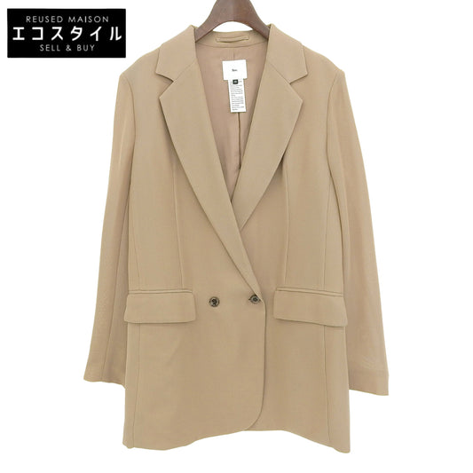 SOV. ソブ ダブルスタンダード 美品 キュプラ カラミ テーラードジャケット レディース ブラウン系 38 24年製 ジャケット 38