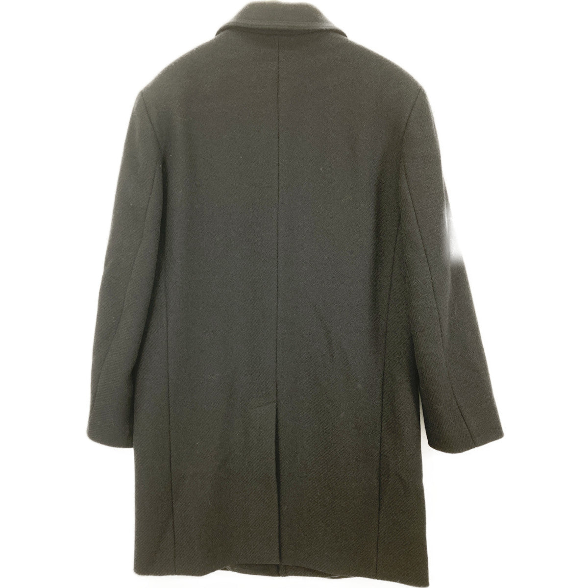 agnes b. アニエスベー MZ26TM58 OF361839 ﾌﾞﾗｯｸ ｳｰﾙ ﾁｪｽﾀｰｺｰﾄ コート 50