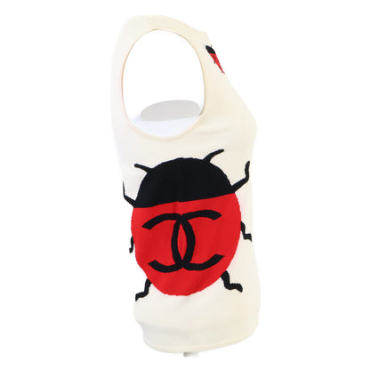 CHANEL シャネル 01P P23230V01545 てんとう虫 ココマーク ノースリーブ トップス 42