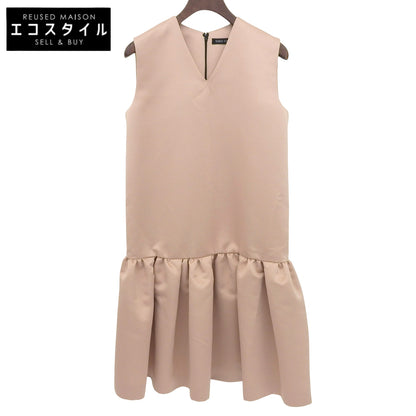 YOKOCHAN ヨーコチャン Vネック ワンピース レディース ベージュ 36 YCD-217-328 ワンピース 36