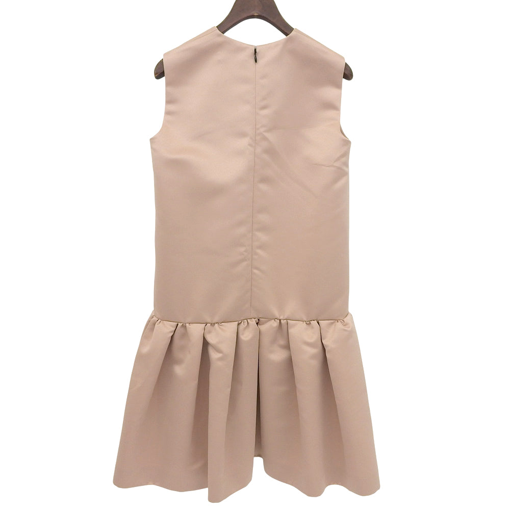 YOKOCHAN ヨーコチャン Vネック ワンピース レディース ベージュ 36 YCD-217-328 ワンピース 36