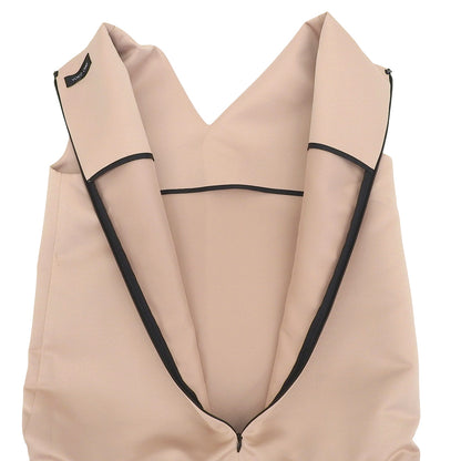 YOKOCHAN ヨーコチャン Vネック ワンピース レディース ベージュ 36 YCD-217-328 ワンピース 36