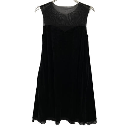 DAISY LIN デイジーリン 06194 ﾌﾞﾗｯｸ Dress Velour Swing ﾜﾝﾋﾟｰｽ ワンピース 38