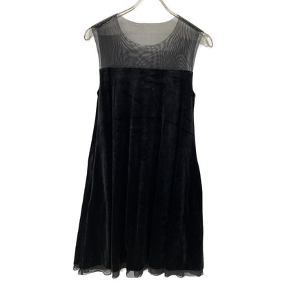 DAISY LIN デイジーリン 06194 ﾌﾞﾗｯｸ Dress Velour Swing ﾜﾝﾋﾟｰｽ ワンピース 38