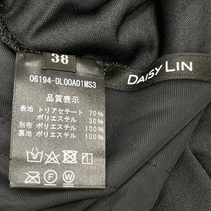 DAISY LIN デイジーリン 06194 ﾌﾞﾗｯｸ Dress Velour Swing ﾜﾝﾋﾟｰｽ ワンピース 38
