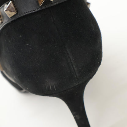 Valentino Garavani ヴァレンティノガラヴァーニ J625 2 スエード スタッズ ポインテッドトゥ ヒール シューズ 38