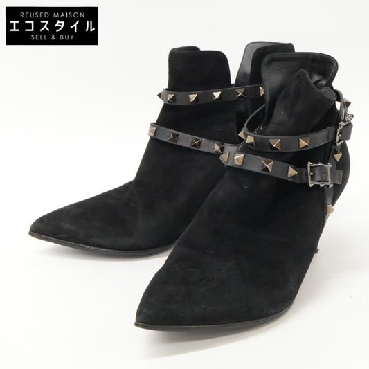 Valentino Garavani ヴァレンティノガラヴァーニ J625 2 スエード スタッズ ポインテッドトゥ ヒール シューズ 38