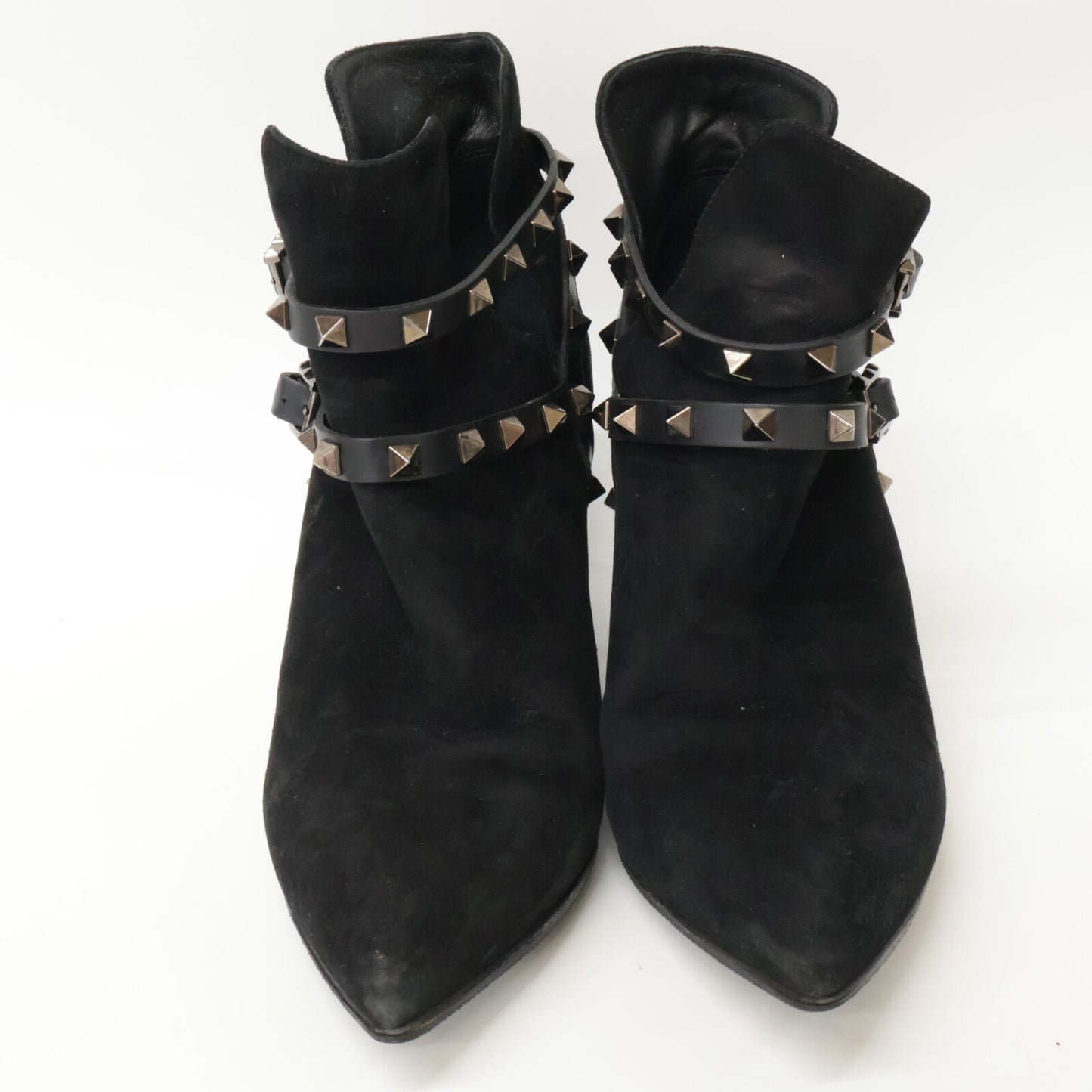 Valentino Garavani ヴァレンティノガラヴァーニ J625 2 スエード スタッズ ポインテッドトゥ ヒール シューズ 38