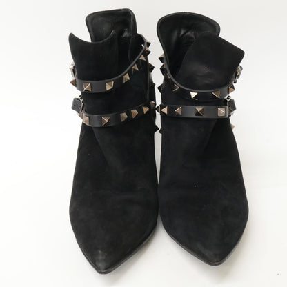 Valentino Garavani ヴァレンティノガラヴァーニ J625 2 スエード スタッズ ポインテッドトゥ ヒール シューズ 38