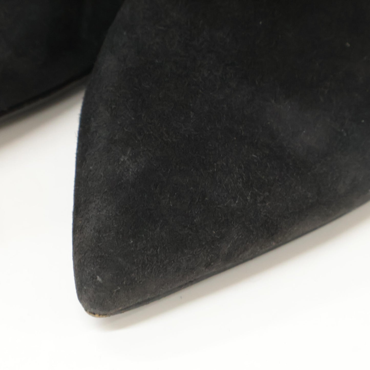 Sergio Rossi セルジオロッシ A85401 スエード ポインテッドトゥ ビジューチャンキーヒール シューズ 38