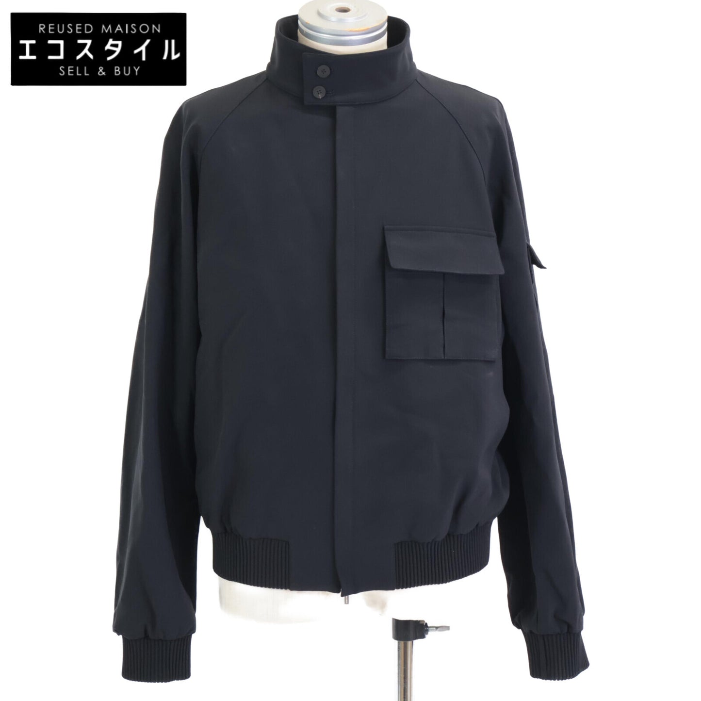 Salvatore Ferragamo サルヴァトーレフェラガモ 美品 国内正規 143915 773092 24SS クロップド ブルゾン ボンバー ジャケット 50