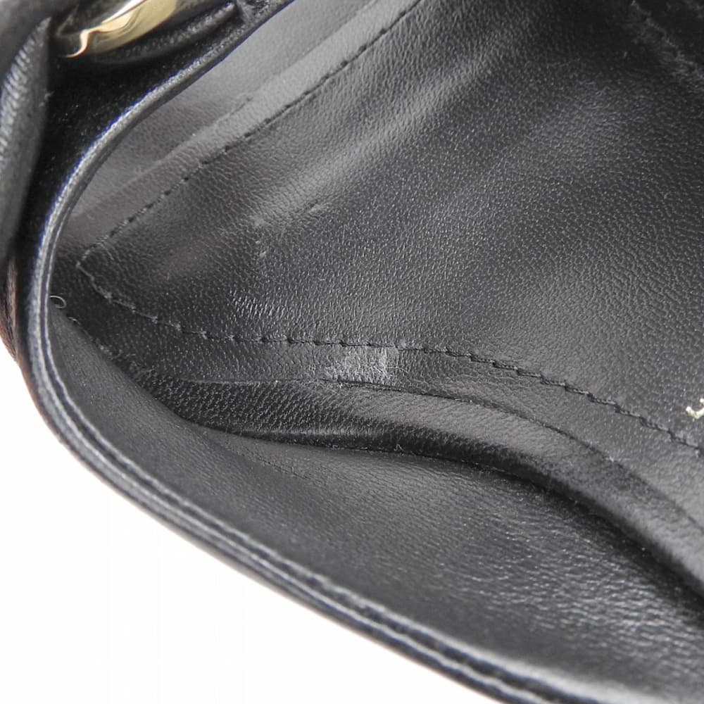 Salvatore Ferragamo サルヴァトーレフェラガモ 美品 レザー ヴァラ ボウ ヒール スライドサンダル シューズ レディース 黒 ブラック 4 シューズ 40