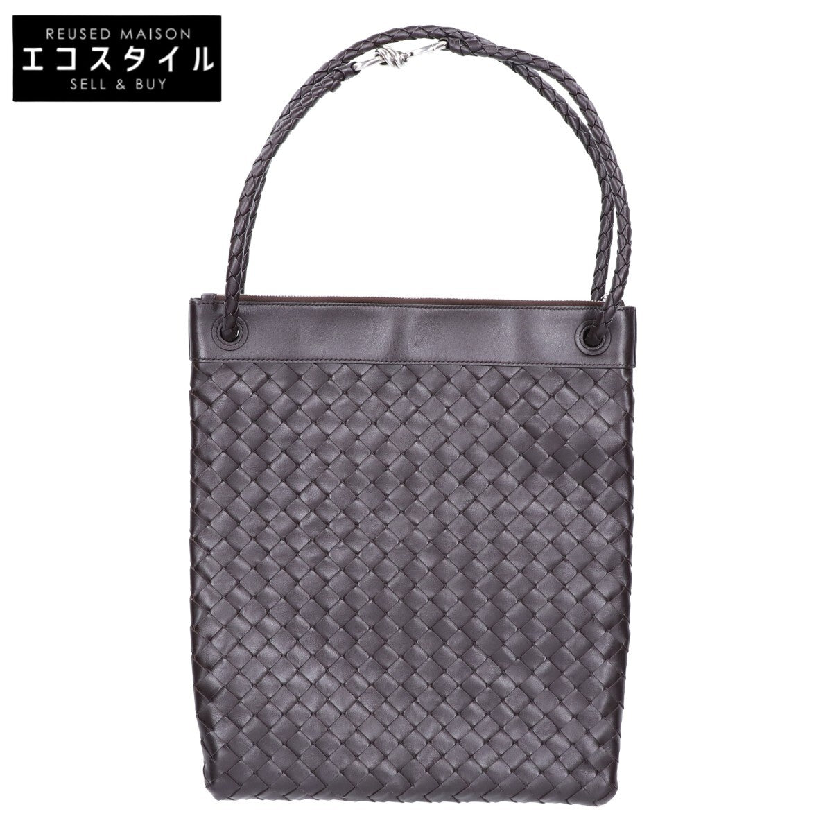 BOTTEGA VENETA ボッテガヴェネタ 新品同様 イントレチャートレザー フラットアンディアーモ メッセンジャー ショルダーバッグ