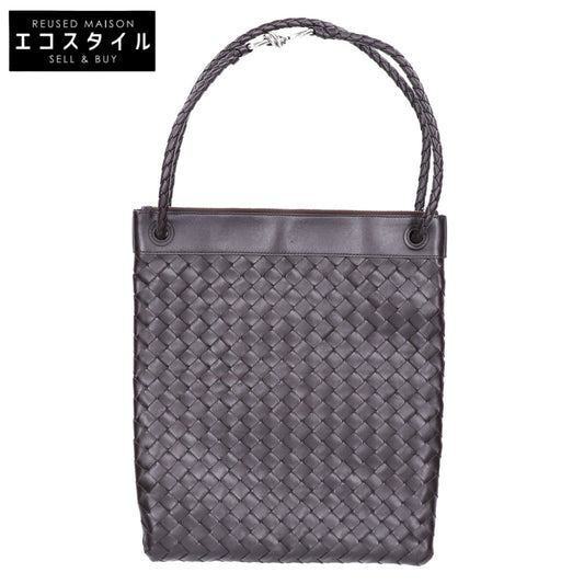 BOTTEGA VENETA ボッテガヴェネタ 新品同様 イントレチャートレザー フラットアンディアーモ メッセンジャー ショルダーバッグ