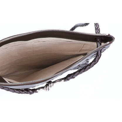 BOTTEGA VENETA ボッテガヴェネタ 新品同様 イントレチャートレザー フラットアンディアーモ メッセンジャー ショルダーバッグ