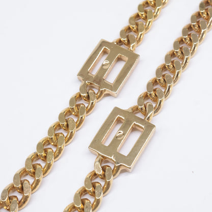 Christian Dior クリスチャンディオール CDロゴ 喜平チェーン ネックレス