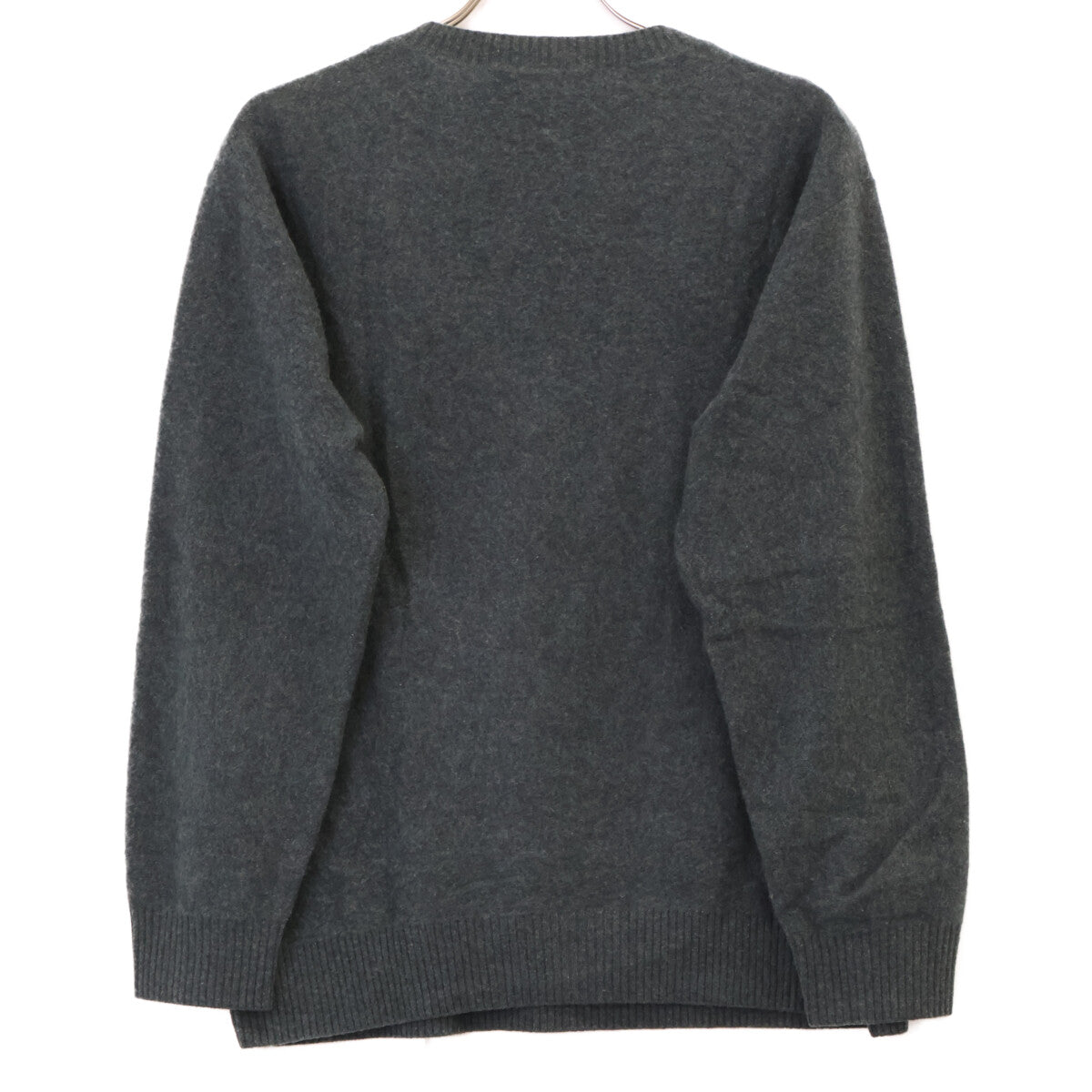 Three dots スリードッツ ｸﾞﾘｰﾝ RC201M ﾘｻｲｸﾙ ｶｼﾐﾔ ｸﾙｰﾈｯｸ ﾆｯﾄ トップス L