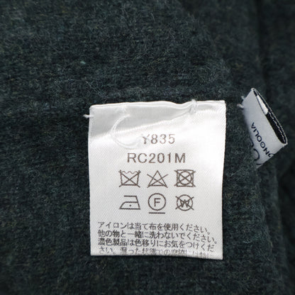 Three dots スリードッツ ｸﾞﾘｰﾝ RC201M ﾘｻｲｸﾙ ｶｼﾐﾔ ｸﾙｰﾈｯｸ ﾆｯﾄ トップス L