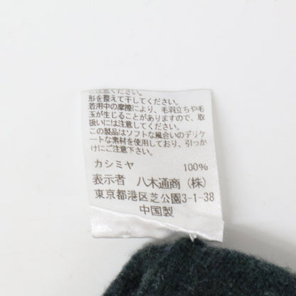 Three dots スリードッツ ｸﾞﾘｰﾝ RC201M ﾘｻｲｸﾙ ｶｼﾐﾔ ｸﾙｰﾈｯｸ ﾆｯﾄ トップス L