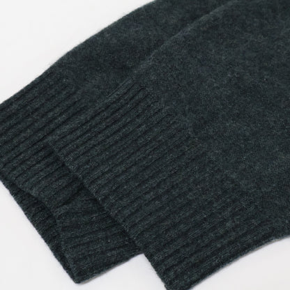 Three dots スリードッツ ｸﾞﾘｰﾝ RC201M ﾘｻｲｸﾙ ｶｼﾐﾔ ｸﾙｰﾈｯｸ ﾆｯﾄ トップス L