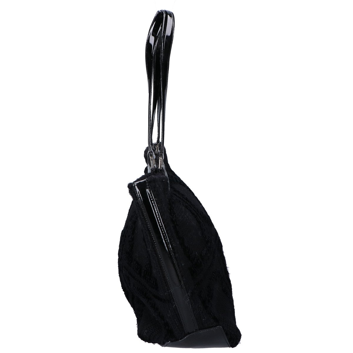 Salvatore Ferragamo サルヴァトーレフェラガモ DV-21 0830 ガンチーニモチーフ ウールｘエナメル トートバッグ