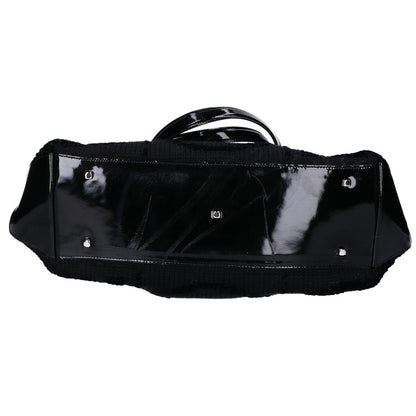 Salvatore Ferragamo サルヴァトーレフェラガモ DV-21 0830 ガンチーニモチーフ ウールｘエナメル トートバッグ