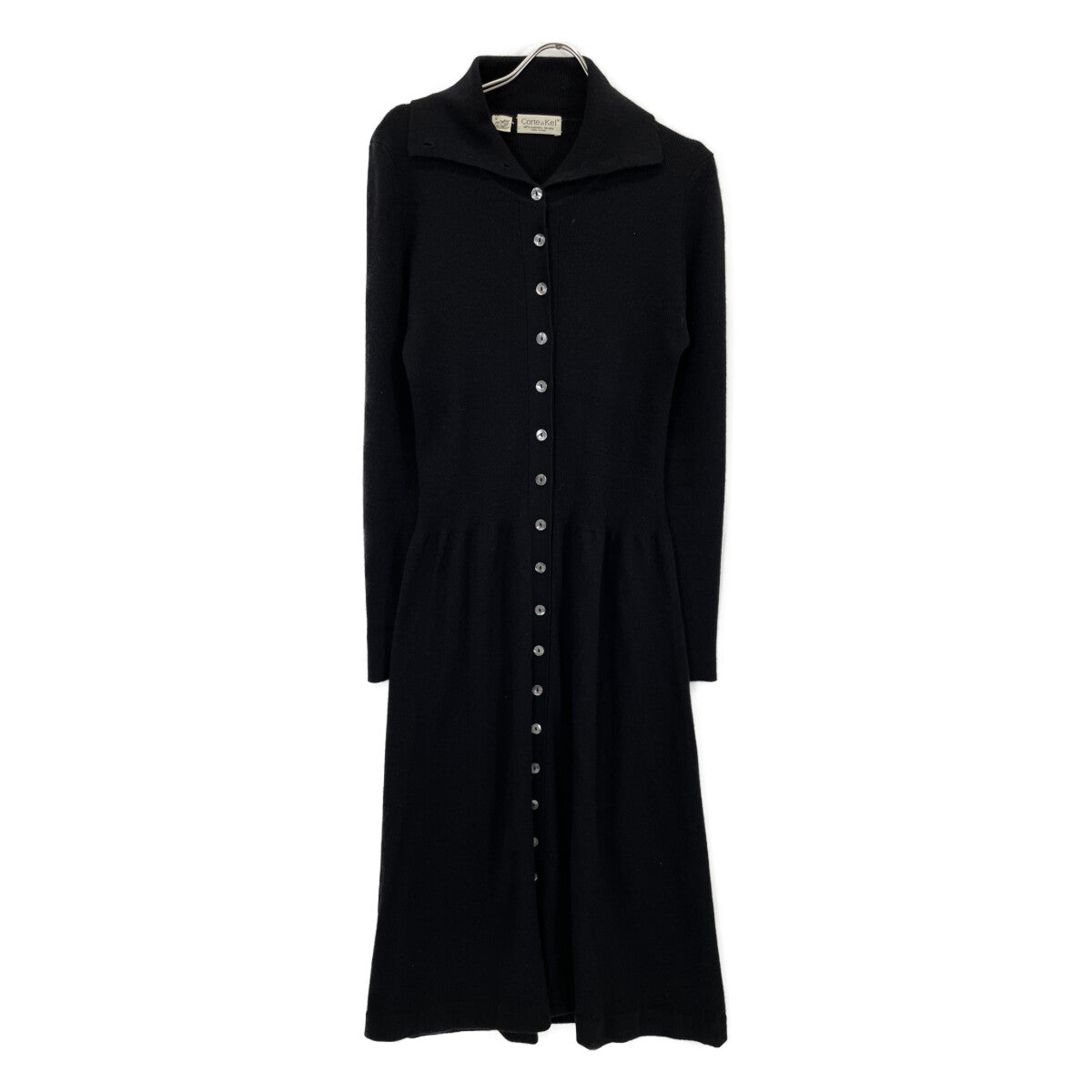 corte di Kel コルテ・ディ・ケル 【corte di Kel】ﾌﾞﾗｯｸ ｶｼﾐﾔ 長袖ﾜﾝﾋﾟｰｽ ワンピース 46