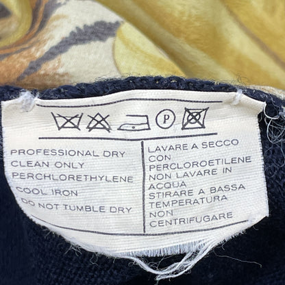 Salvatore Ferragamo サルヴァトーレフェラガモ ﾈｲﾋﾞｰ ﾀｲｶﾞｰ 金ﾎﾞﾀﾝ ｶｰﾃﾞｨｶﾞﾝ トップス S