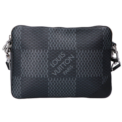 LOUIS VUITTON ルイヴィトン N50017 ダミエグラフィット 3D トリオメッセンジャー ショルダーバッグ